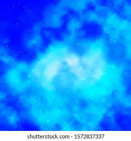 Light BLUE vector background with colorful stars. Colorful illustration in abstract style with gradient stars. Pattern for websites, landing pages.