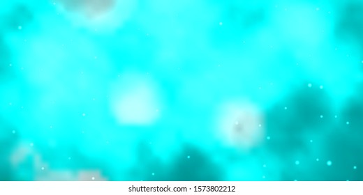 Light Blue, vector background with colorful stars. Modern geometric abstract illustration with stars. Pattern for wrapping gifts.