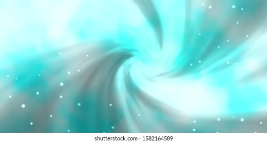 Light BLUE vector background with colorful stars. Blur decorative design in simple style with stars. Best design for your ad, poster, banner.