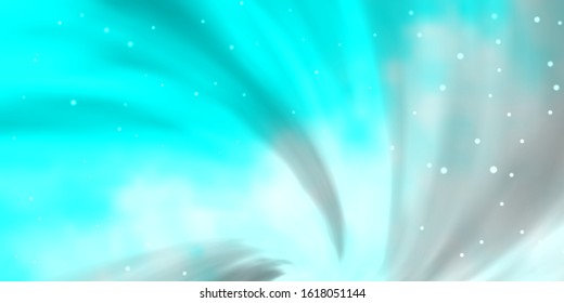 Light BLUE vector background with colorful stars. Colorful illustration in abstract style with gradient stars. Pattern for websites, landing pages.