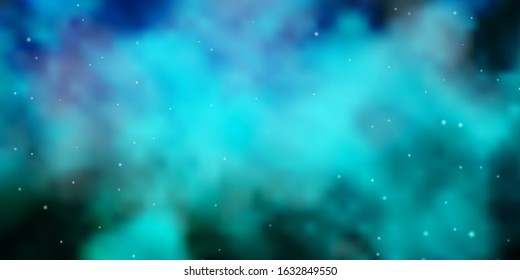 Light BLUE vector background with colorful stars. Colorful illustration with abstract gradient stars. Design for your business promotion.