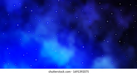Light BLUE vector background with colorful stars. Colorful illustration in abstract style with gradient stars. Pattern for websites, landing pages.
