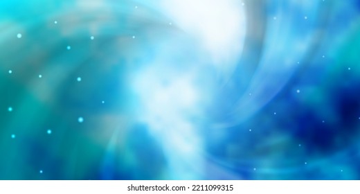 Light BLUE vector background with colorful stars. Modern geometric abstract illustration with stars. Design for your business promotion.