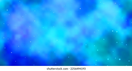 Light BLUE vector background with colorful stars. Colorful illustration with abstract gradient stars. Pattern for wrapping gifts.