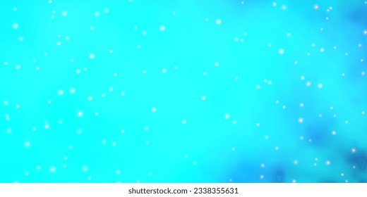 Light BLUE vector background with colorful stars. Decorative illustration with stars on abstract template. Design for your business promotion.