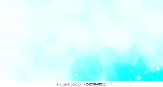 Light BLUE vector background with colorful stars. Blur decorative design in simple style with stars. Pattern for wrapping gifts.