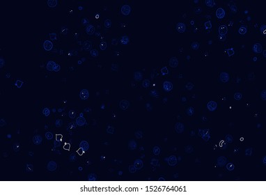 Light BLUE vector background with cuisine gourmet. Beautiful colorful illustration with food in doodle style. Template for meal cooking in kitchen.