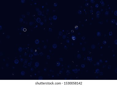 Light BLUE vector background with cuisine gourmet. Beautiful colorful illustration with food in doodle style. Template for meal cooking in kitchen.