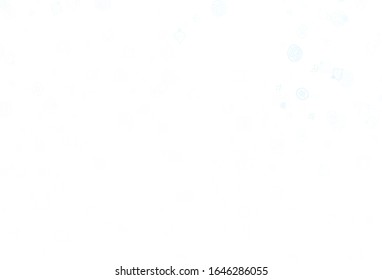 Light BLUE vector background with cuisine gourmet. Abstract background with colorful Fast Food illustrations. Design for ad, poster, banner of cafes or restaurants.