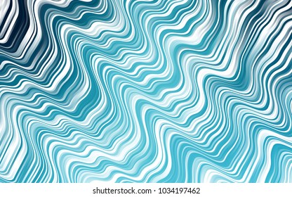 Light BLUE vector background with curved circles. Shining illustration, which consist of blurred lines, circles. Pattern for your business design.