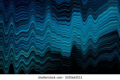Light BLUE vector background with curved circles. Blurred geometric sample with gradient bubbles.  Pattern for your business design.