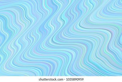 Light BLUE vector background with curved circles. A vague circumflex abstract illustration with gradient. A completely new template for your business design.