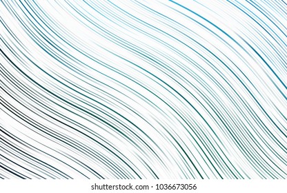 Light BLUE vector background with curved circles. Colorful illustration in abstract marble style with gradient. New composition for your brand book.
