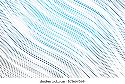 Light BLUE vector background with curved circles. Brand-new colored illustration in marble style with gradient. Textured wave pattern for backgrounds.