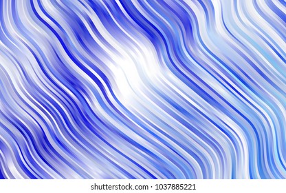 Light BLUE vector background with curved circles. Colorful illustration in abstract marble style with gradient. The best blurred design for your business.