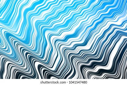 Light BLUE vector background with curved circles. Brand-new colored illustration in marble style with gradient. Textured wave pattern for backgrounds.