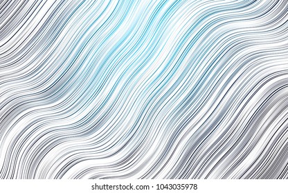 Light BLUE vector background with curved circles. A completely new color illustration in marble style. New composition for your brand book.