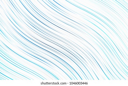 Light BLUE vector background with curved circles. A sample with blurred bubble shapes. Brand-new design for your ads, poster, banner.