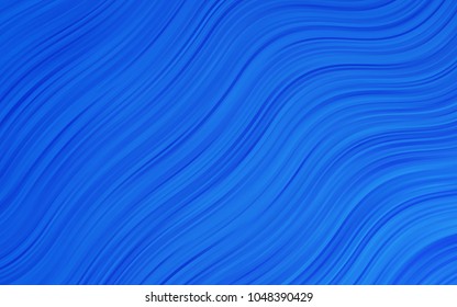 Light BLUE vector background with curved circles. Colorful illustration in abstract marble style with gradient. Marble style for your business design.