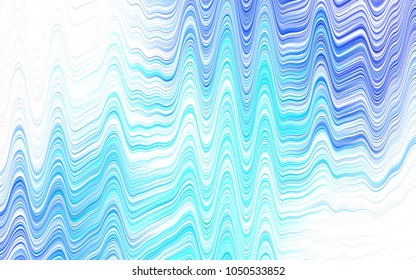Light BLUE vector background with curved circles. Blurred geometric sample with gradient bubbles.  A new texture for your  ad, booklets, leaflets.