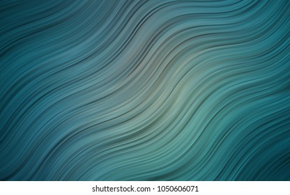 Light BLUE vector background with curved circles. Geometric illustration in marble style with gradient.  A completely new memphis design for your business.