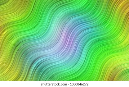 Light BLUE vector background with curved circles. Brand-new colored illustration in marble style with gradient. Marble design for your web site.