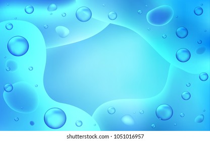 Light BLUE vector background with curved circles. Shining crooked illustration in memphis style. Memphis style for your business design.