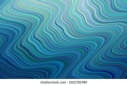 Light BLUE vector background with curved circles. A vague circumflex abstract illustration with gradient. A new texture for your  ad, booklets, leaflets.