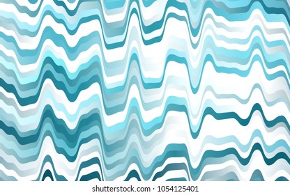 Light BLUE vector background with curved circles. Shining illustration, which consist of blurred lines, circles. Brand-new design for your ads, poster, banner.