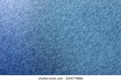 Light BLUE vector background with curved circles. Glitter abstract illustration with wry lines. A new texture for your  ad, booklets, leaflets.