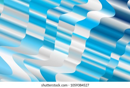 Light BLUE vector background with curved circles. Shining crooked illustration in marble style. Marble style for your business design.