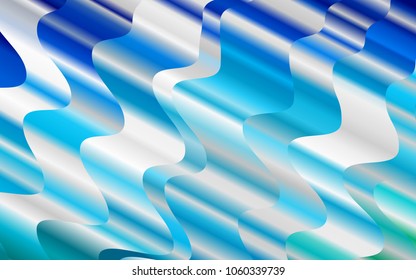 Light BLUE vector background with curved circles. A sample with blurred bubble shapes. The best blurred design for your business.