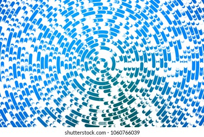 Light BLUE vector background with curved circles. Colorful illustration in abstract marble style with gradient. The elegant pattern for brand book.