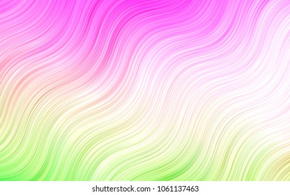Light BLUE vector background with curved circles. Shining illustration, which consist of blurred lines, circles. A completely new template for your business design.