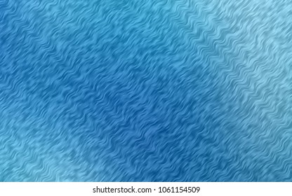 Light BLUE vector background with curved circles. Geometric illustration in marble style with gradient.  The template for cell phone backgrounds.