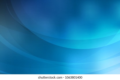 Light BLUE vector background with curved circles. Shining crooked illustration in marble style. New composition for your brand book.