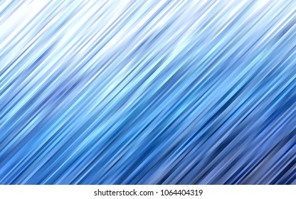 Light BLUE vector background with curved circles. Glitter abstract illustration with wry lines. The template for cell phone backgrounds.