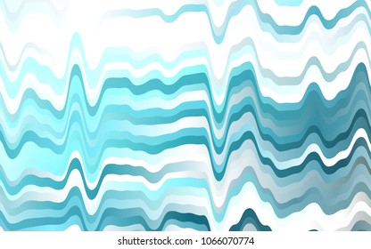 Light BLUE vector background with curved circles. Glitter abstract illustration with wry lines. The elegant pattern for brand book.