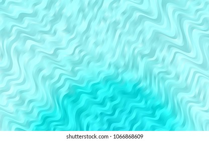Light BLUE vector background with curved circles. Creative geometric illustration in marble style with gradient. A new texture for your  ad, booklets, leaflets.