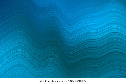 Light BLUE vector background with curved circles. Shining crooked illustration in marble style. Pattern for your business design.