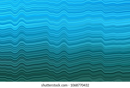Light BLUE vector background with curved circles. A sample with blurred bubble shapes. New composition for your brand book.