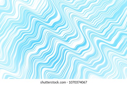 Light BLUE vector background with curved circles. Blurred geometric sample with gradient bubbles.  Marble design for your web site.