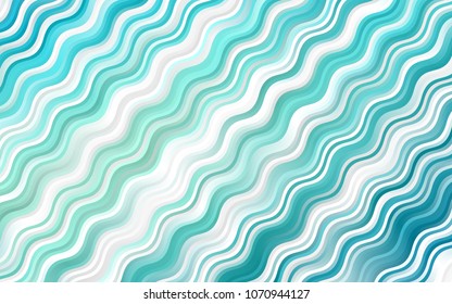 Light BLUE vector background with curved circles. Shining crooked illustration in marble style. A completely new marble design for your business.