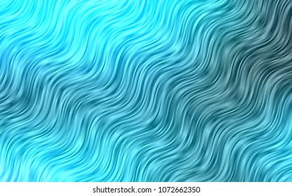 Light BLUE vector background with curved circles. Brand-new colored illustration in marble style with gradient. Textured wave pattern for backgrounds.