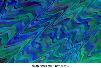 Light BLUE vector background with curved circles. Colorful abstract illustration with gradient lines. Marble design for your web site.