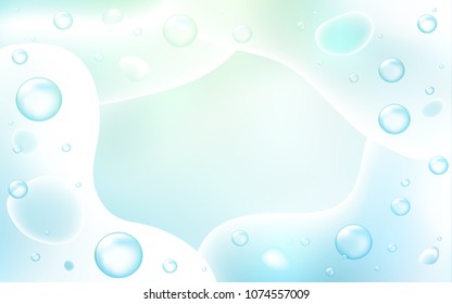 Light BLUE vector background with curved circles. Colorful abstract illustration with gradient lines. Pattern for your business design.