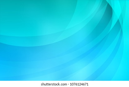 Light BLUE vector background with curved circles. A completely new color illustration in marble style. New composition for your brand book.