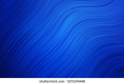 Light BLUE vector background with curved circles. Brand-new colored illustration in marble style with gradient. Marble style for your business design.