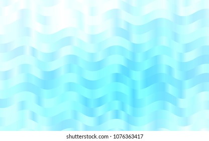 Light BLUE vector background with curved circles. An elegant bright illustration with gradient. The elegant pattern for brand book.