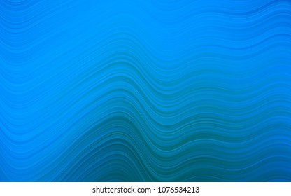 Light BLUE vector background with curved lines. Creative geometric illustration in marble style with gradient. New composition for your brand book.